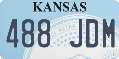 KS license plate 488JDM