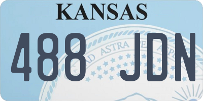 KS license plate 488JDN