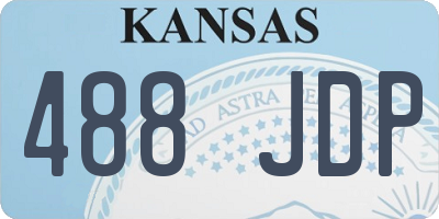 KS license plate 488JDP