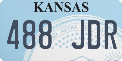 KS license plate 488JDR