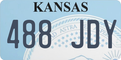 KS license plate 488JDY