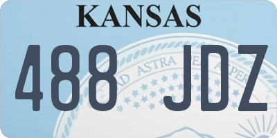 KS license plate 488JDZ