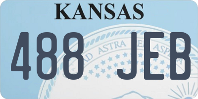 KS license plate 488JEB