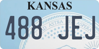 KS license plate 488JEJ