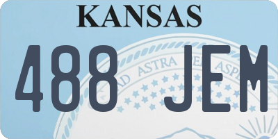 KS license plate 488JEM