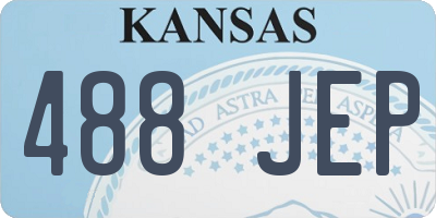 KS license plate 488JEP