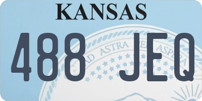 KS license plate 488JEQ