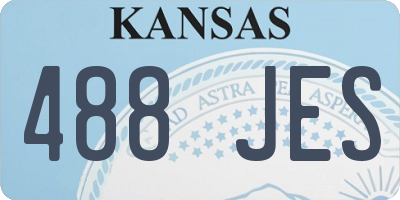 KS license plate 488JES