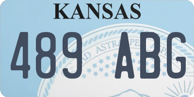 KS license plate 489ABG