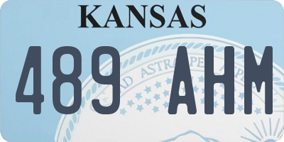 KS license plate 489AHM