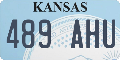 KS license plate 489AHU
