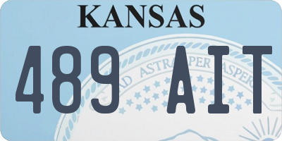 KS license plate 489AIT