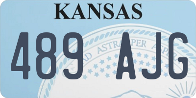 KS license plate 489AJG