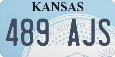 KS license plate 489AJS