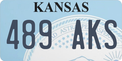 KS license plate 489AKS