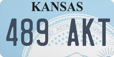 KS license plate 489AKT