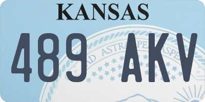 KS license plate 489AKV