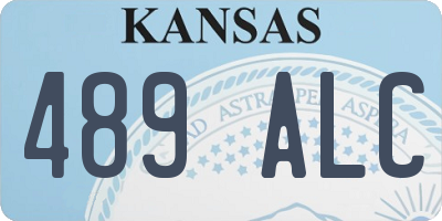 KS license plate 489ALC