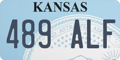 KS license plate 489ALF