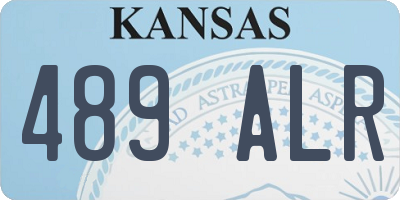 KS license plate 489ALR