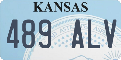 KS license plate 489ALV