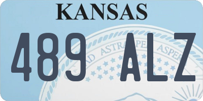 KS license plate 489ALZ