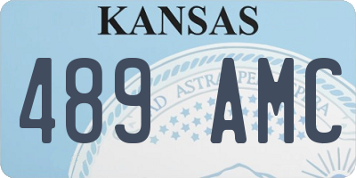 KS license plate 489AMC