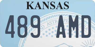 KS license plate 489AMD