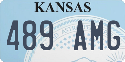KS license plate 489AMG