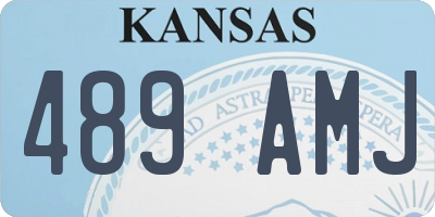 KS license plate 489AMJ