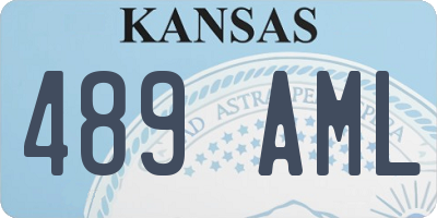 KS license plate 489AML