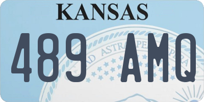KS license plate 489AMQ