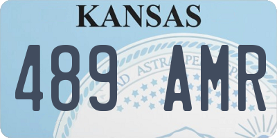 KS license plate 489AMR