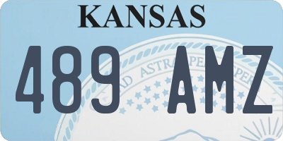 KS license plate 489AMZ