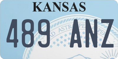 KS license plate 489ANZ