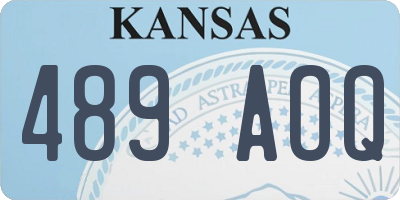 KS license plate 489AOQ