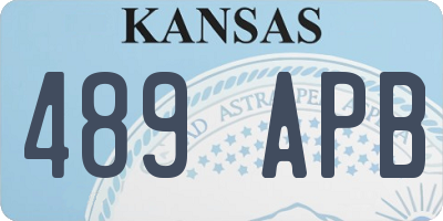 KS license plate 489APB
