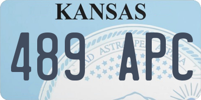 KS license plate 489APC
