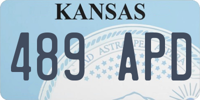 KS license plate 489APD
