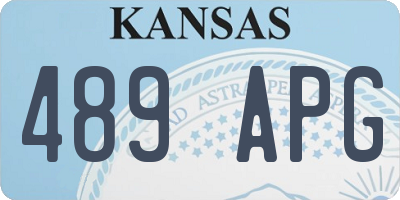 KS license plate 489APG