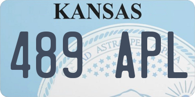 KS license plate 489APL