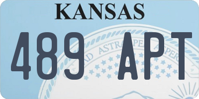 KS license plate 489APT