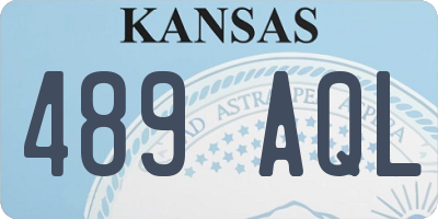 KS license plate 489AQL