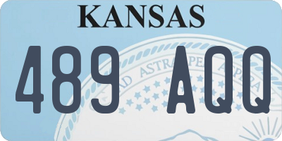 KS license plate 489AQQ