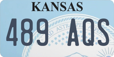 KS license plate 489AQS