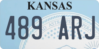 KS license plate 489ARJ