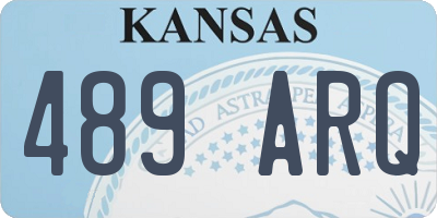 KS license plate 489ARQ