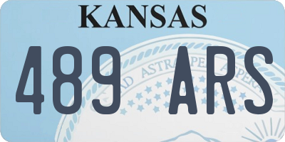 KS license plate 489ARS
