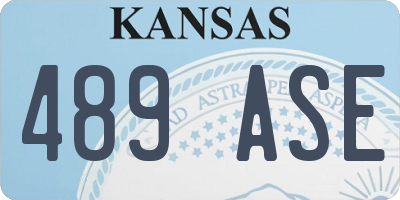 KS license plate 489ASE