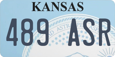KS license plate 489ASR